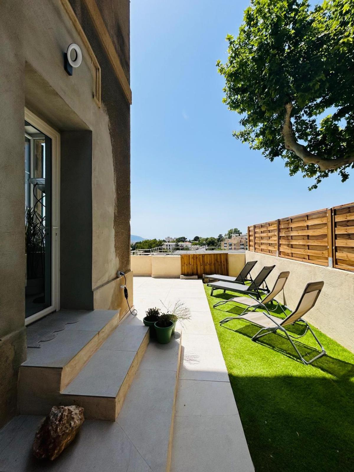 Maisons Detente Jardin, Terrasse Vue Mer Et Spa Marseille Luaran gambar
